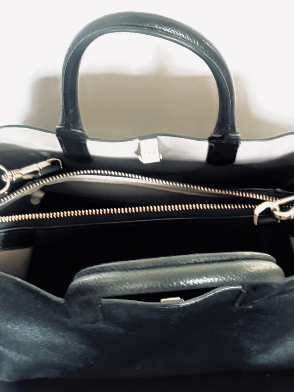 Kate Spade Medium Satchel 2Way Handbag Black New - Picture 11 of 14